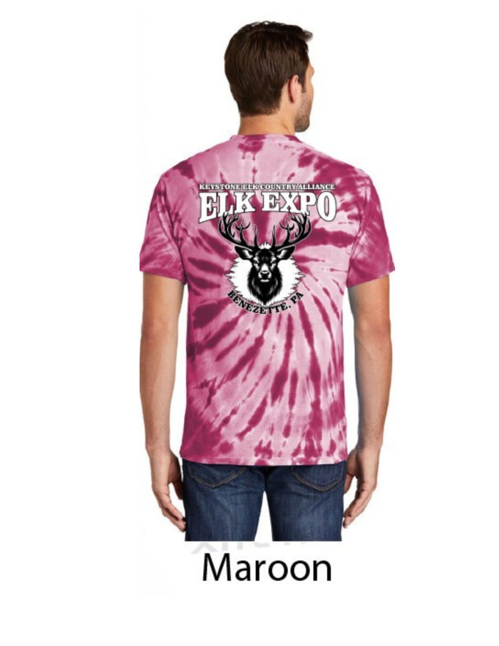 ADULT Maroon Tye Dye
